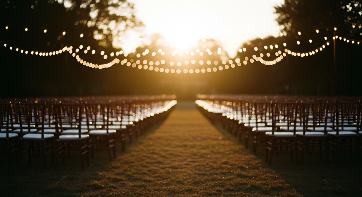 Concept lighting study for the wedding lane — not a delivered film